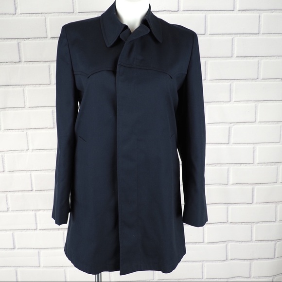 Vintage London Fog navy raincoat men’s 38 - Picture 1 of 7